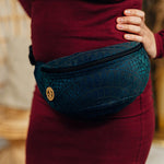 Peacock's Tail Quantum Waist Bag by LennyLamb LennyLamb at Little Zen One