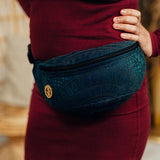 Peacock's Tail Quantum Waist Bag by LennyLamb LennyLamb at Little Zen One