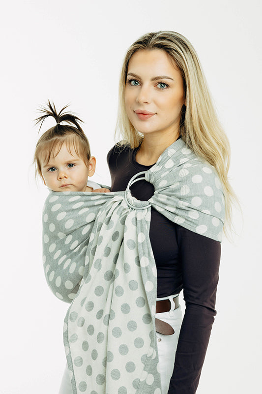 Polka Dots Plop Ring Sling by LennyLamb LennyLamb at Little Zen One