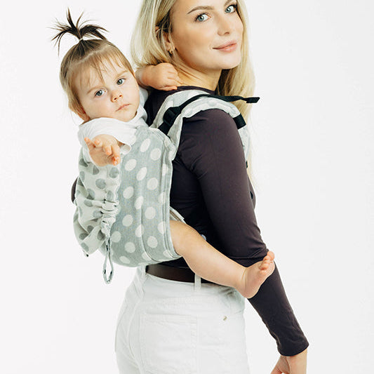 Polka Dots Plop Toddler Onbuhimo PRO by Lennylamb - OnbuhimoLittle Zen One5907557792578