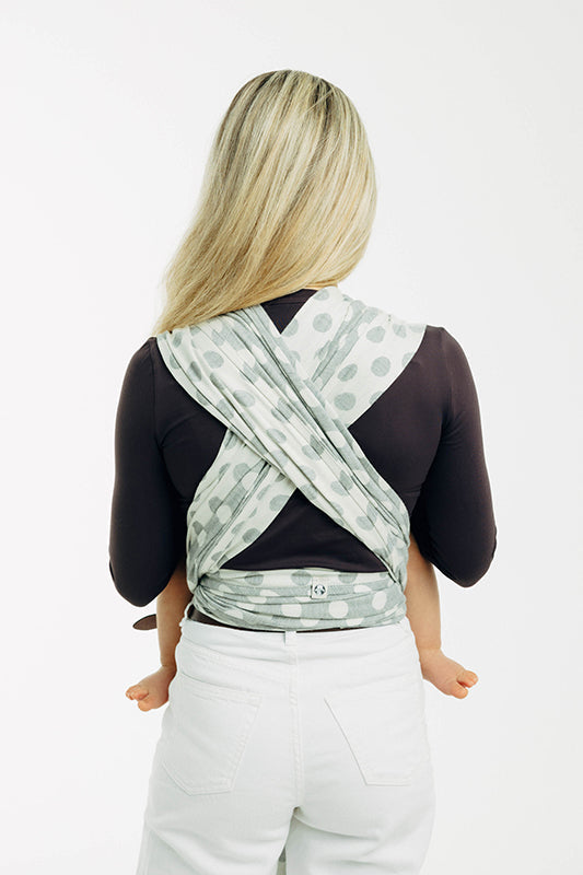 Polka Dots Plop Woven Wrap by LennyLamb LennyLamb at Little Zen One