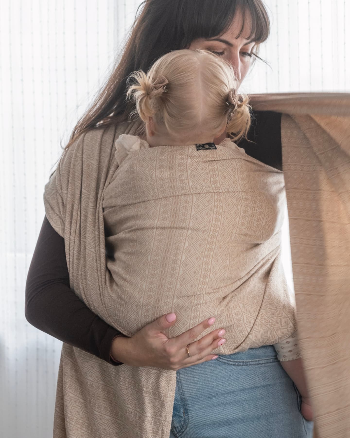 Prima Caramel Woven Wrap