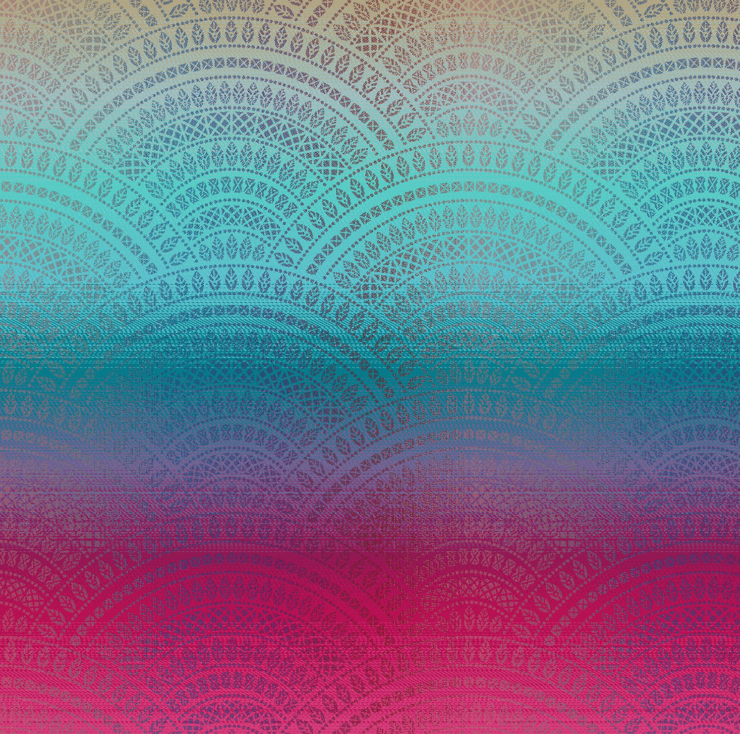 Peacock's Tail Blaze Babywearing Hoodie by LennyLamb - Reverse LennyLamb at Little Zen One