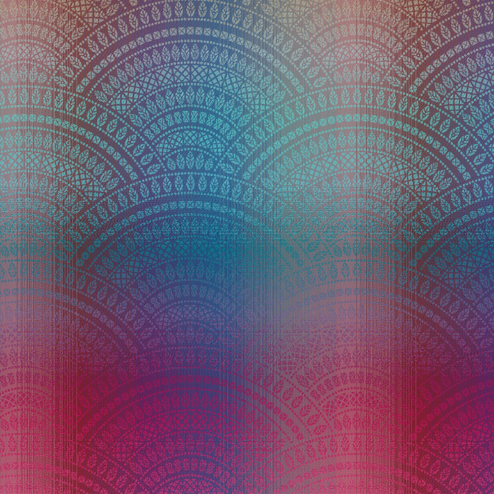 Peacock's Tail Blaze Babywearing Hoodie by LennyLamb - Reverse LennyLamb at Little Zen One