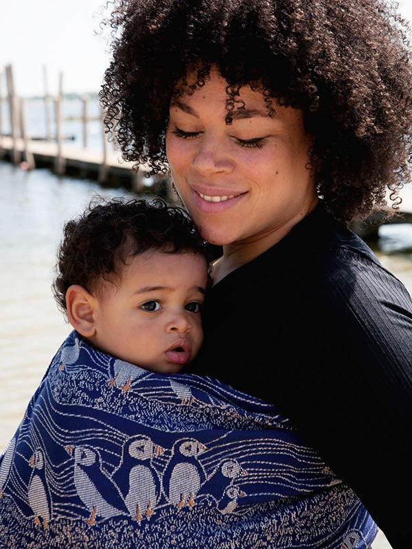 Puffins Arisaig Ring Sling by Oscha Oscha at Little Zen One