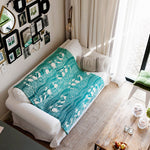 Puffins Bass Rock Brushed Cotton Throw by Oscha Oscha at Little Zen One