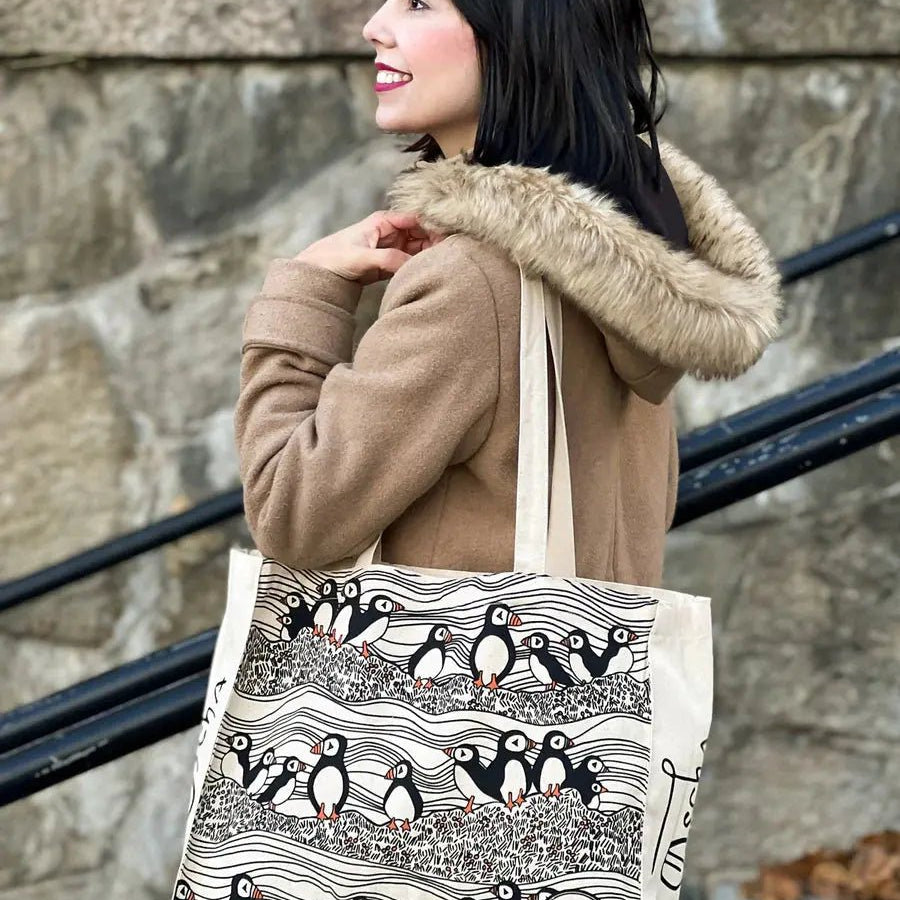 Puffins Tote Bag by Oscha - BagsLittle Zen One111121878