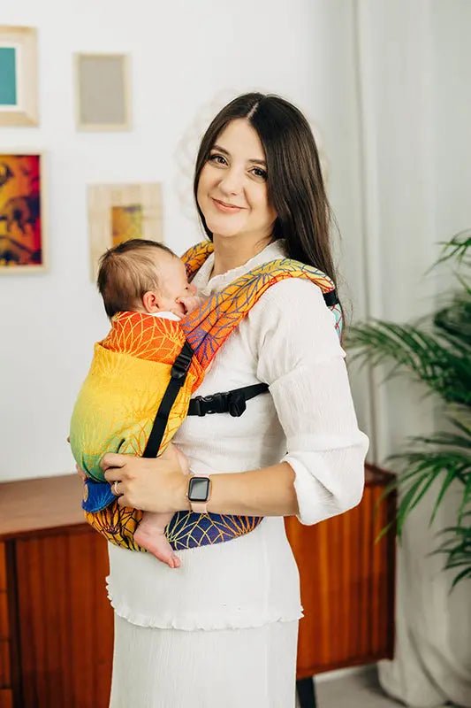 Rainbow Lotus LennyLight Baby Carrier by LennyLamb - Buckle CarrierLittle Zen One5907557780261
