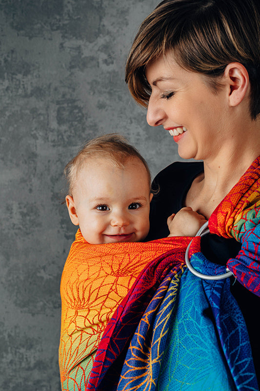Rainbow Lotus Ring Sling by LennyLamb LennyLamb at Little Zen One