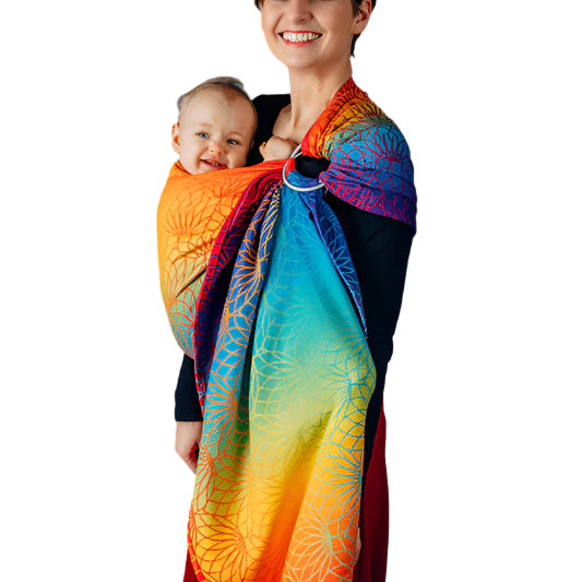 Rainbow Lotus Ring Sling by LennyLamb - Ring SlingLittle Zen One94803024