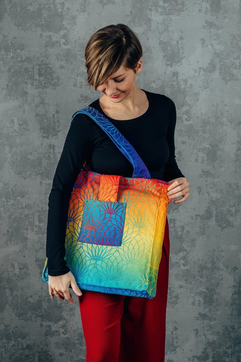 Rainbow Lotus Shoulder Bag by LennyLamb - BagsLittle Zen One5907557757539