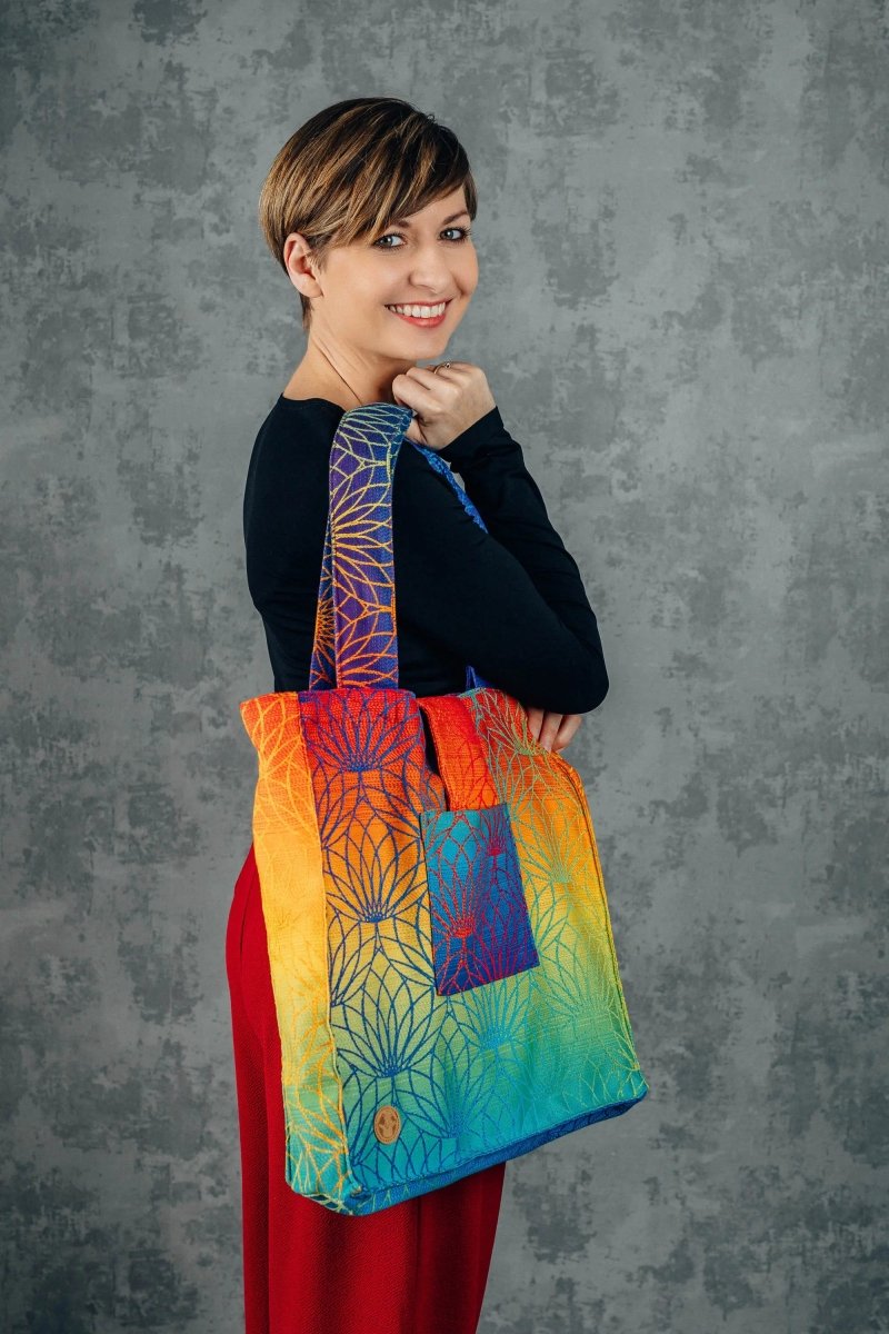 Rainbow Lotus Shoulder Bag by LennyLamb - BagsLittle Zen One5907557757539
