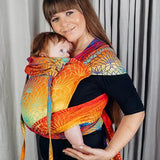Rainbow Lotus Toddler Wrap - Tai by Lennylamb - Mei TaiLittle Zen One25640784