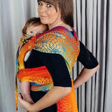 Rainbow Lotus Toddler Wrap - Tai by Lennylamb - Mei TaiLittle Zen One25640784