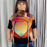 Rainbow Lotus Toddler Wrap - Tai by Lennylamb - Mei TaiLittle Zen One25640784