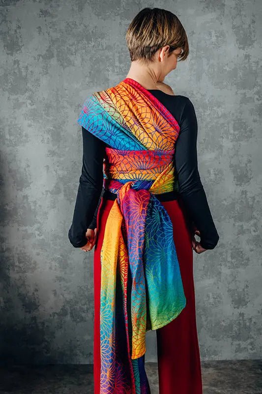Rainbow Lotus Woven Wrap by LennyLamb - Woven WrapLittle Zen One5907557757362