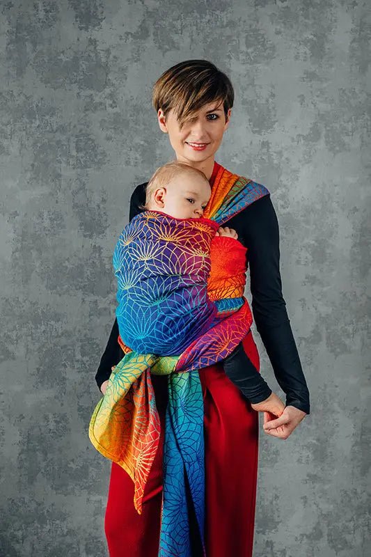 Rainbow Lotus Woven Wrap by LennyLamb - Woven WrapLittle Zen One5907557757362