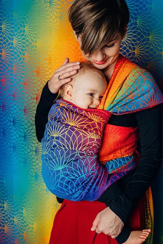 Rainbow Lotus Woven Wrap by LennyLamb - Woven WrapLittle Zen One5907557757362