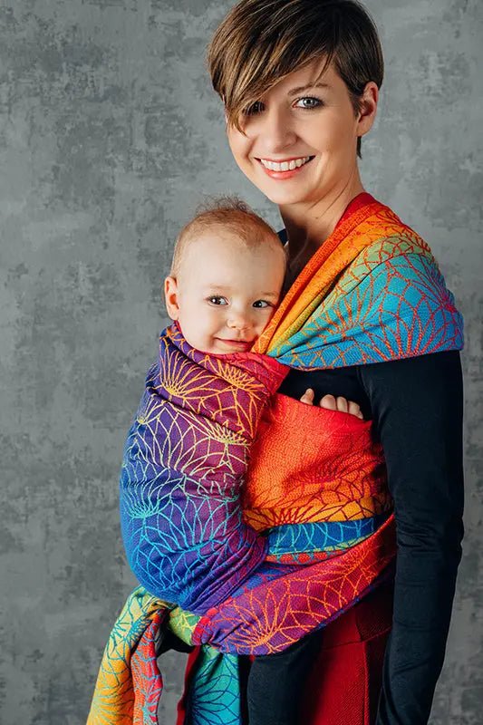 Rainbow Lotus Woven Wrap by LennyLamb - Woven WrapLittle Zen One5907557757362