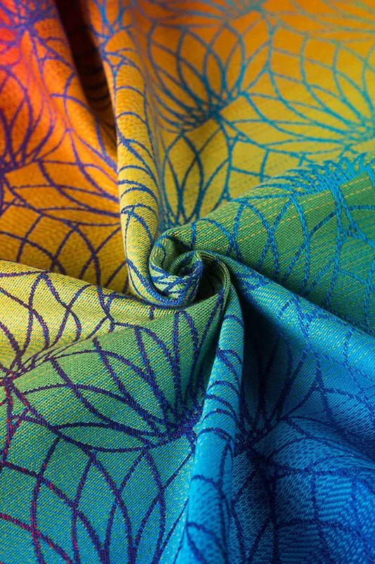 Rainbow Lotus Woven Wrap by LennyLamb - Woven WrapLittle Zen One5907557757362