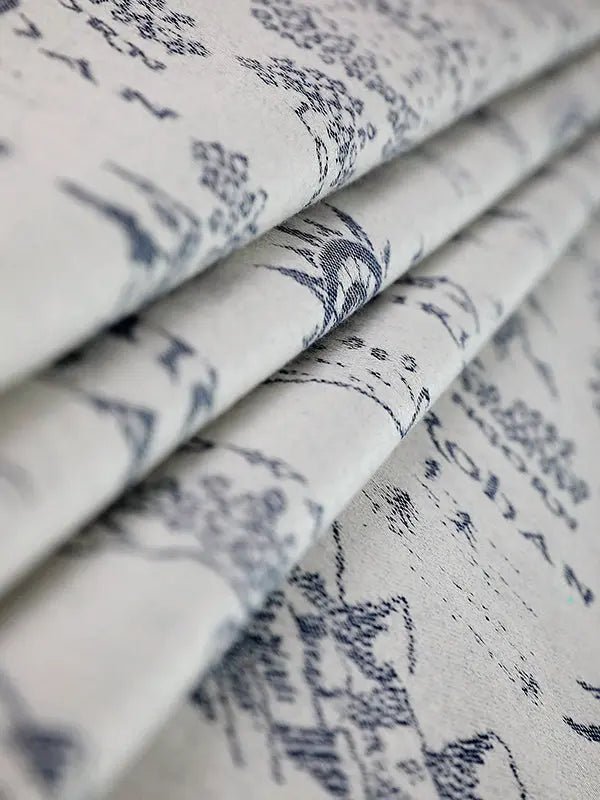 Realm of Middle Earth Ink Fabric Piece by Oscha Fabric