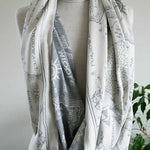 Realm of Middle Earth Ink Infinity Loop Scarf by Oscha - Baby Carrier AccessoriesLittle Zen One1111146628