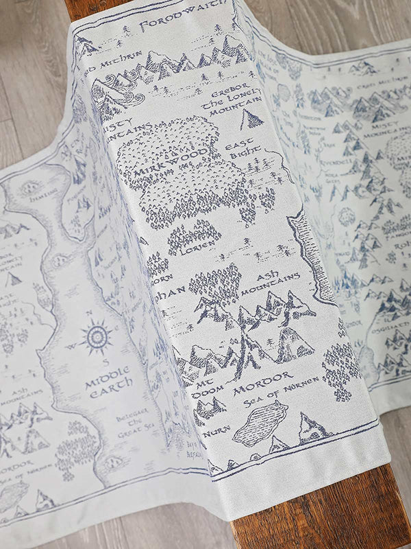 Realm of Middle Earth Ink Shawl