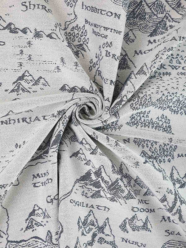 Realm of Middle Earth Ink Shawl