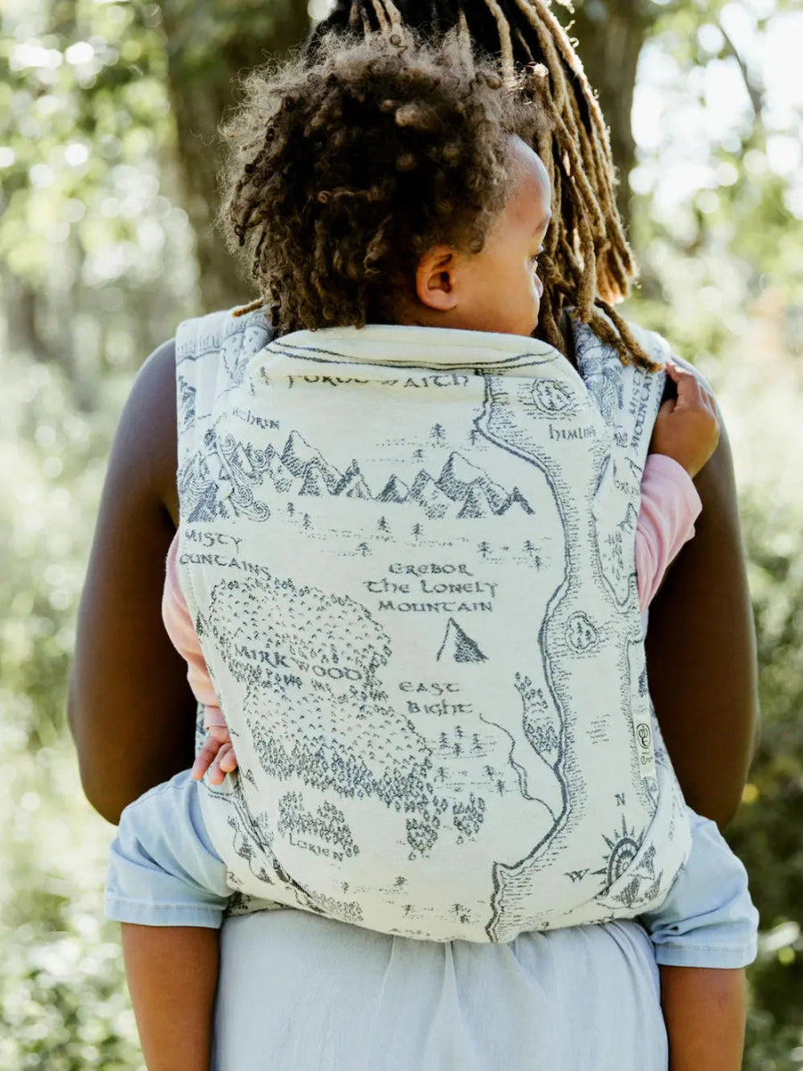 Realm of Middle - earth™ Ink Toddler Cairis XL Half Buckle by Oscha - Half Buckle CarrierLittle Zen One34983504