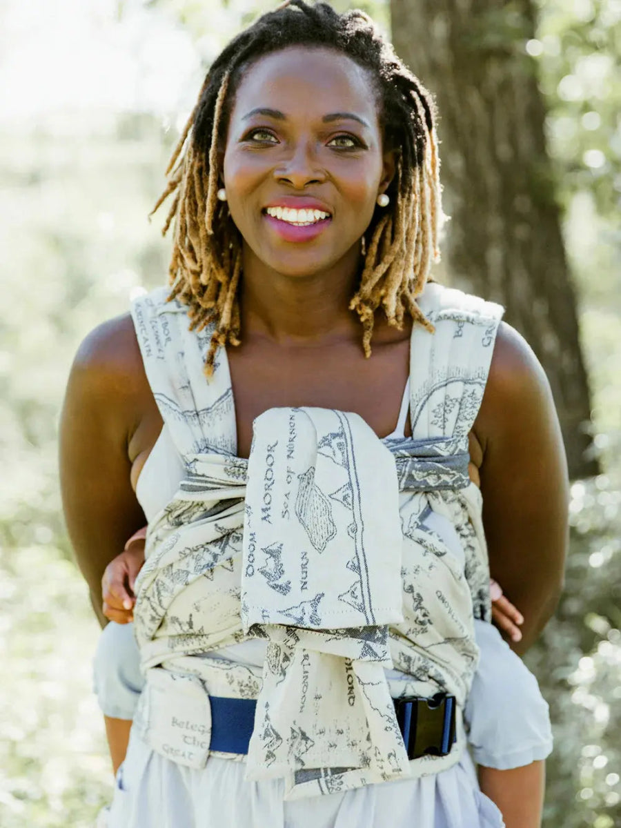 Realm of Middle - earth™ Ink Toddler Cairis XL Half Buckle by Oscha - Half Buckle CarrierLittle Zen One34983504