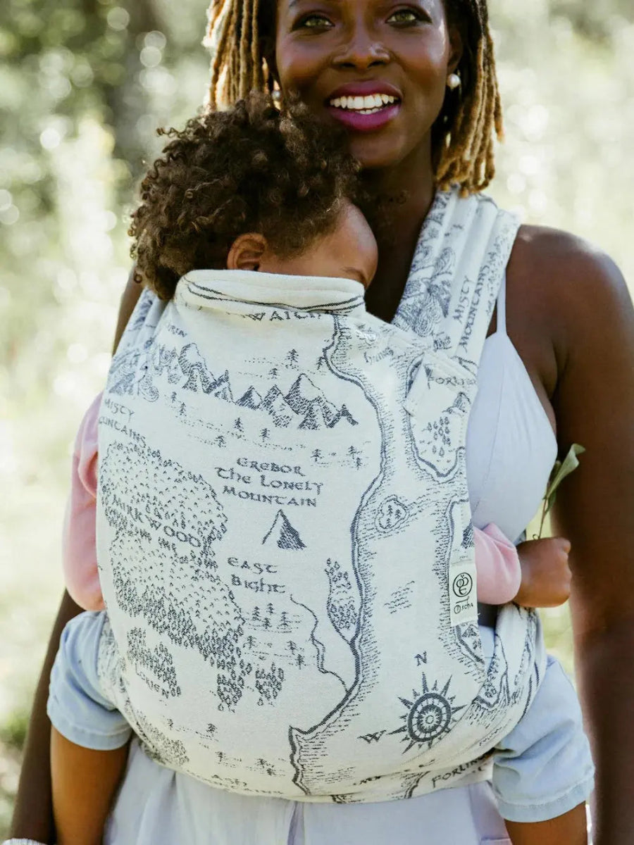 Realm of Middle - earth™ Ink Toddler Cairis XL Half Buckle by Oscha - Half Buckle CarrierLittle Zen One34983504