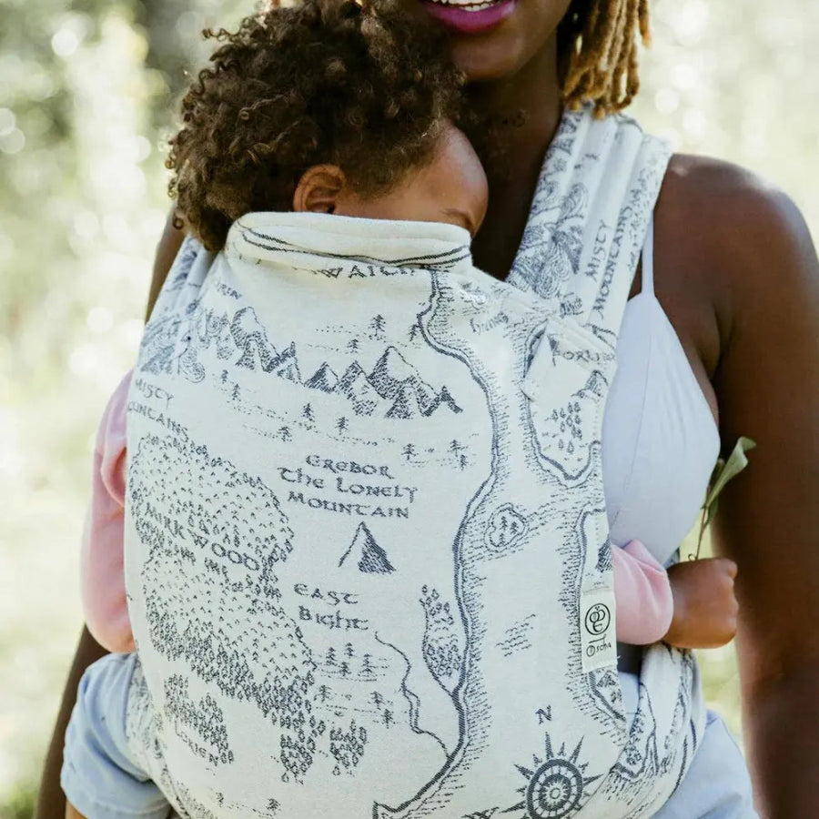 Realm of Middle - earth™ Ink Toddler Cairis XL Half Buckle by Oscha - Half Buckle CarrierLittle Zen One34983504