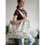 Realm of Middle Earth Large Eco Tote Bag by Oscha Bags
