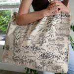 Realm of Middle Earth Large Eco Tote Bag by Oscha Bags