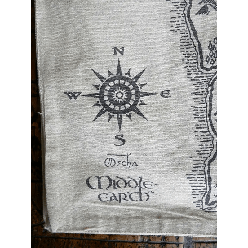 Realm of Middle Earth Large Eco Tote Bag by Oscha Bags