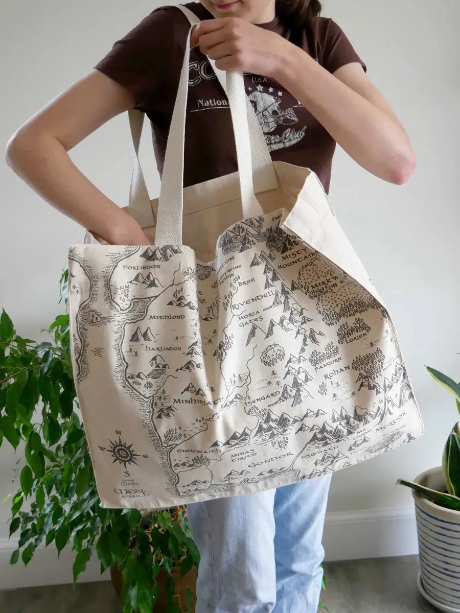 Realm of Middle - earth™ Large Eco Tote Bag by Oscha - BagsLittle Zen One22723408