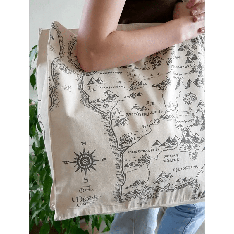 Realm of Middle - earth™ Large Eco Tote Bag by Oscha - BagsLittle Zen One22723408