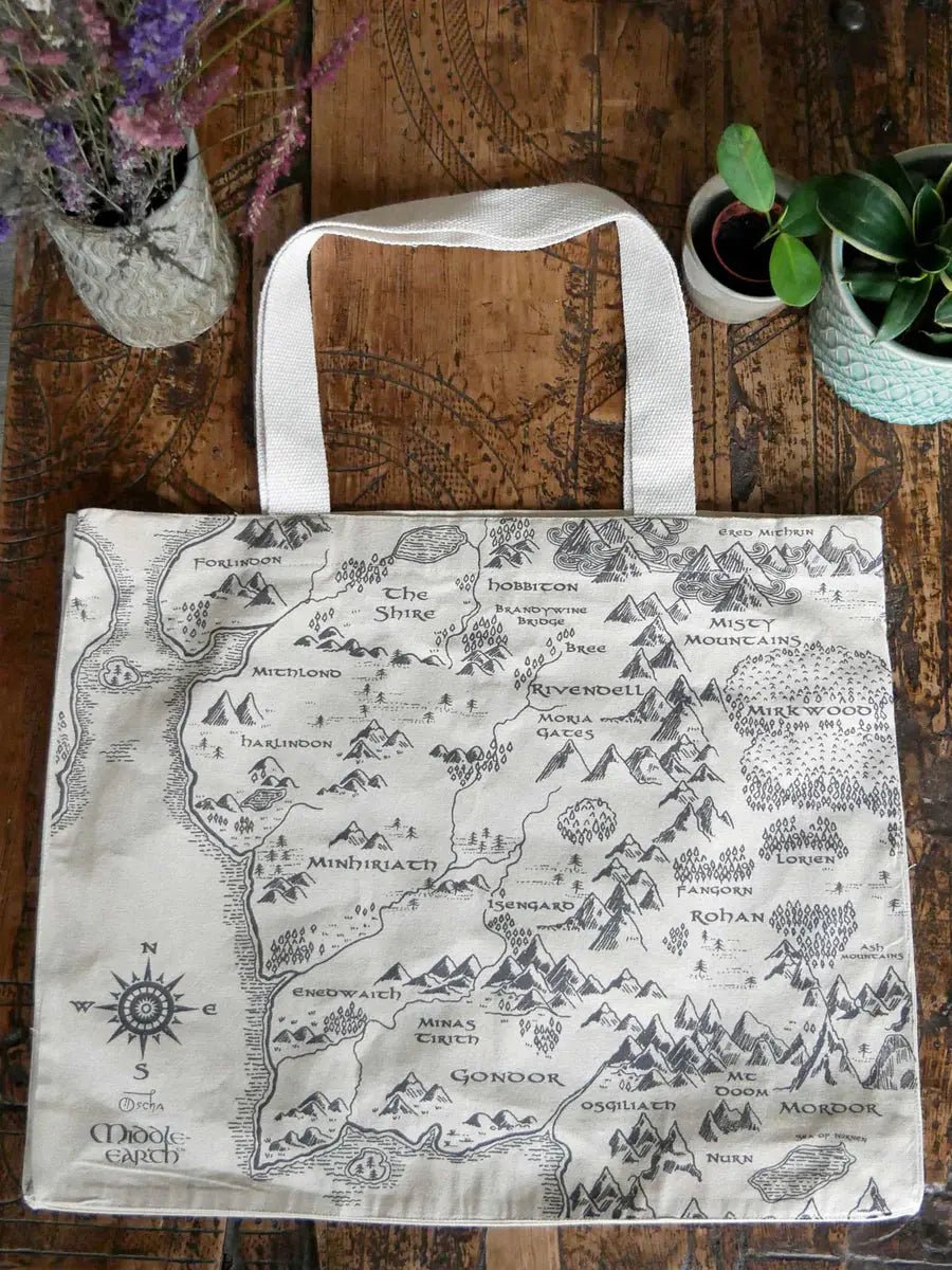 Realm of Middle - earth™ Large Eco Tote Bag by Oscha - BagsLittle Zen One22723408