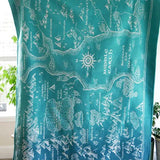 Realm of Middle Earth Moonlit Brushed Cotton Throw by Oscha Home Hobby