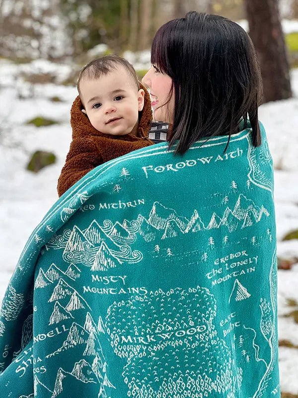 Realm of Middle - earth Moonlit Brushed Cotton Throw by Oscha - Home & HobbyLittle Zen One111117430