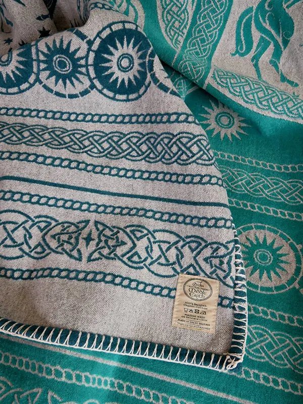 Rohan Entwash Brushed Cotton Throw by Oscha Home Hobby
