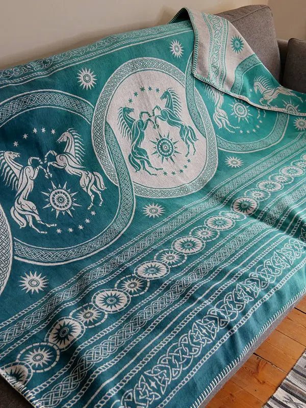 Rohan Entwash Brushed Cotton Throw by Oscha Home Hobby