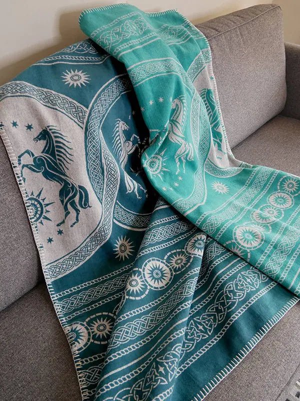 Rohan Entwash Brushed Cotton Throw by Oscha Home Hobby