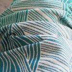 Sea Salt Moonlit Brushed Cotton Throw by Oscha Home Hobby