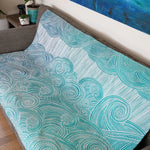 Sea Salt Moonlit Brushed Cotton Throw by Oscha - Home & HobbyLittle Zen One111138283