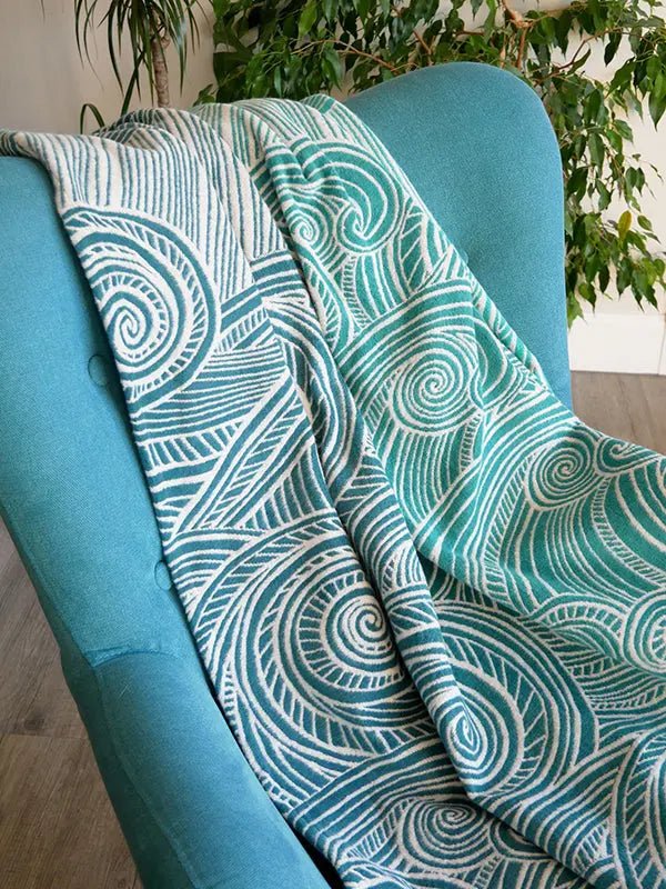 Sea Salt Moonlit Brushed Cotton Throw by Oscha - Home & HobbyLittle Zen One111138283