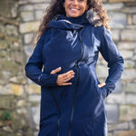 Angel Wings Babywearing Softshell Coat Navy Angel Wings at Little Zen One