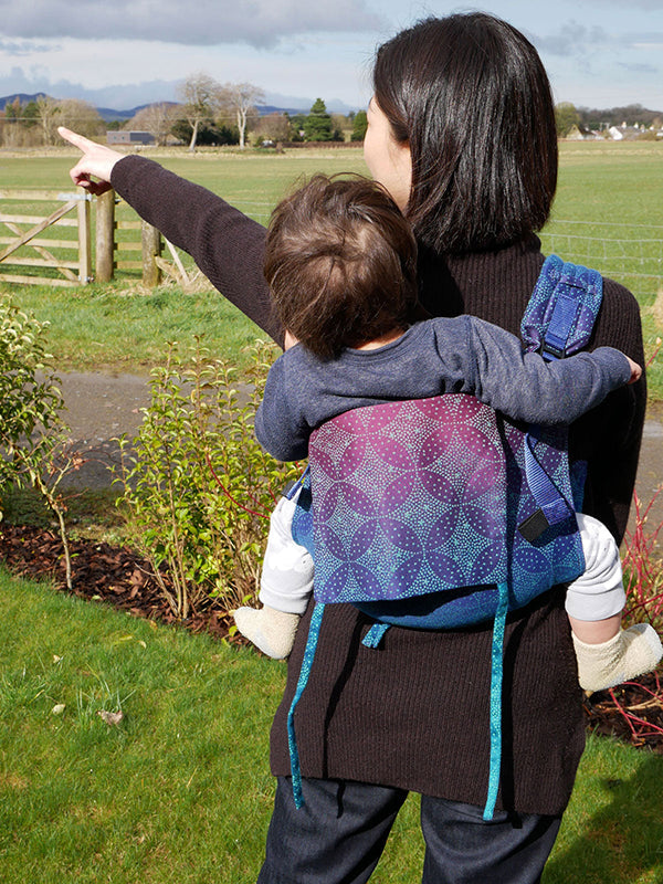 Starry Night Brew Onbuhimo Baby Carrier by Oscha Oscha at Little Zen One