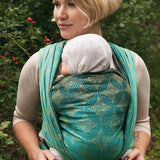 Starry Night Gold Dust Woven Wrap by Oscha Oscha at Little Zen One