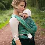 Starry Night Gold Dust Woven Wrap by Oscha Oscha at Little Zen One